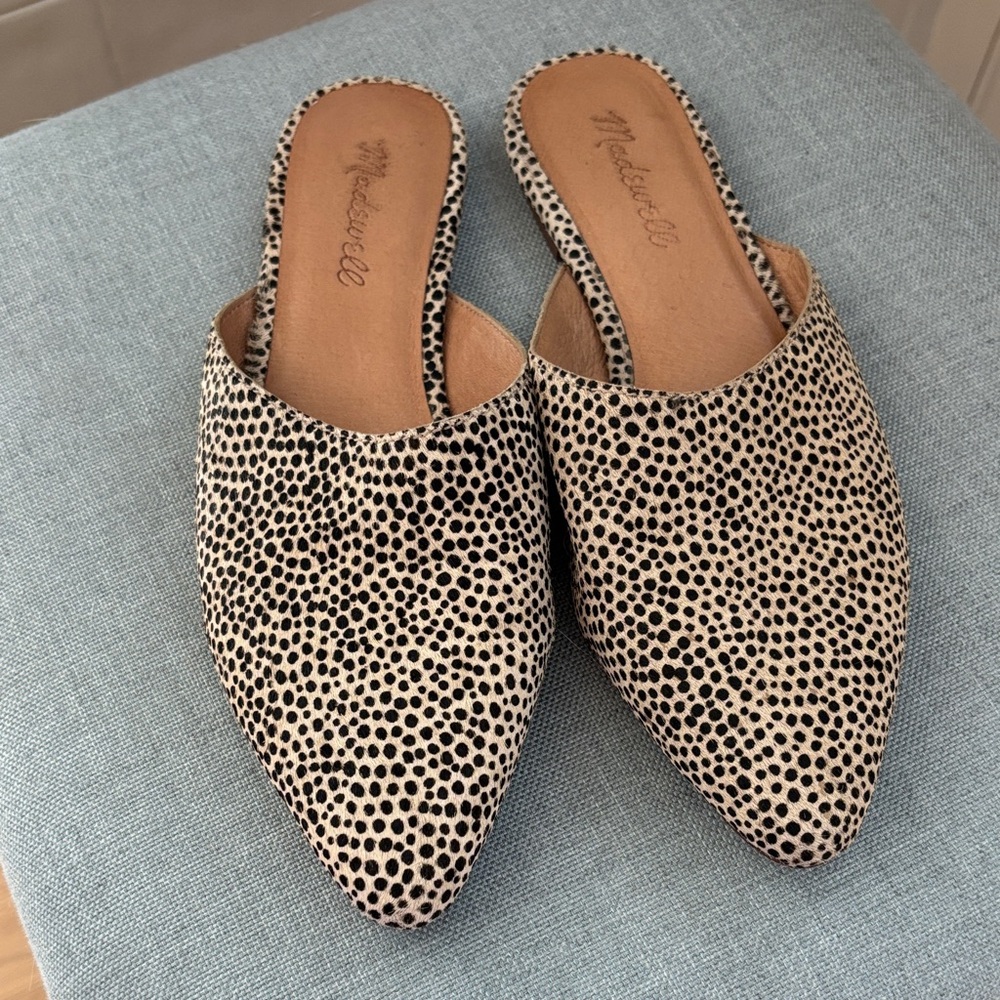 Madewell Mules animal print 7